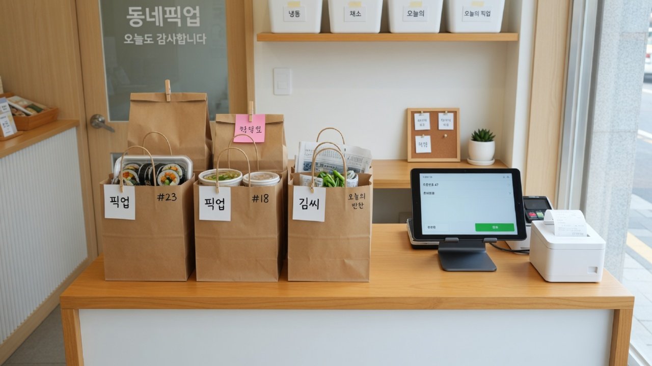 지역 거점에서 주문 상품을 픽업하는 공동구매 수령